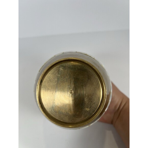 VTG‎ Brass and Mother Of Pearl Inlay Urn/base No Lid - Picture 5 of 11